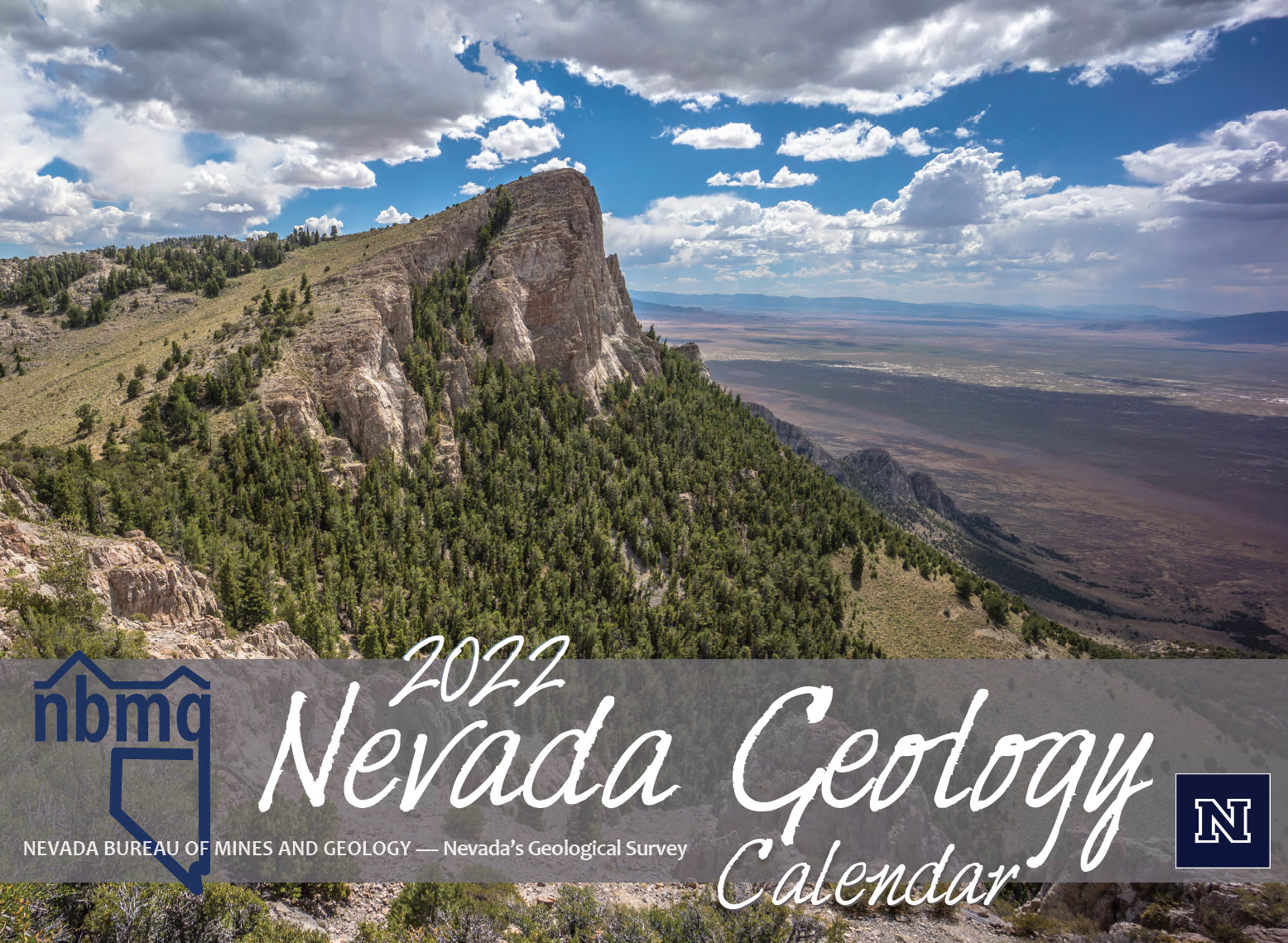 Cover of the 2022 Nevada Geology Calendar