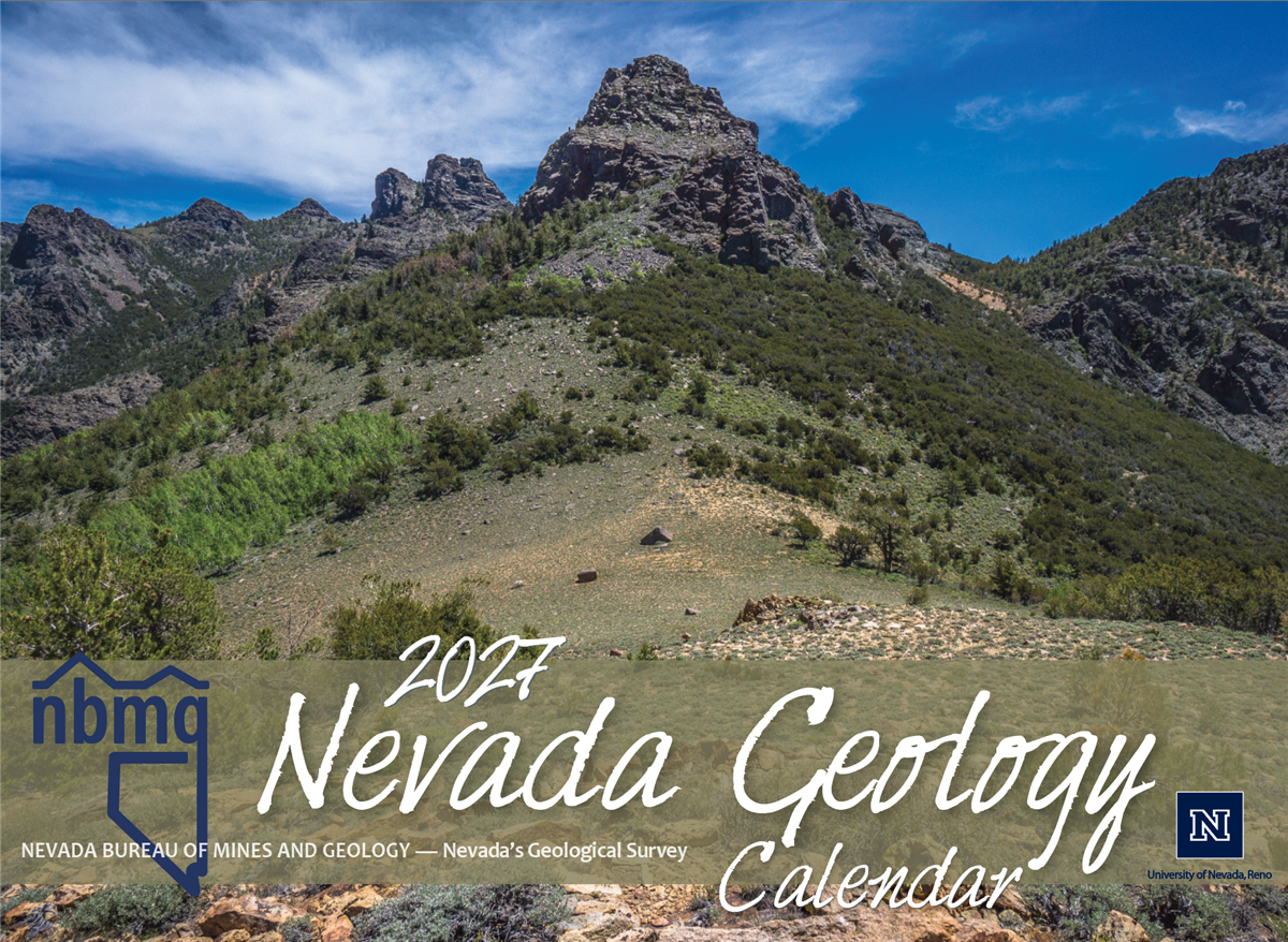 Cover of the 2027 Nevada Geology Calendar