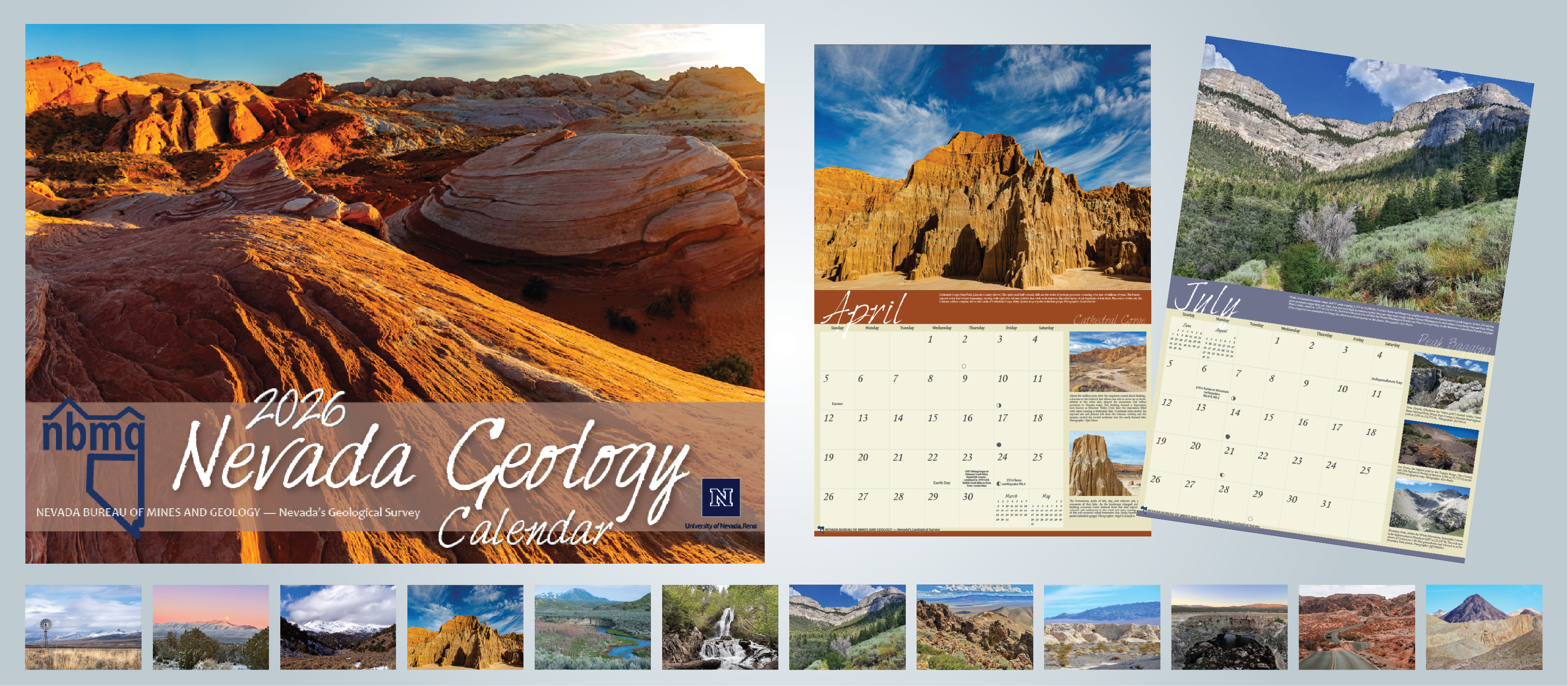 2026 Nevada Geology Calendar 2026 NEVADA GEOLOGY CALENDAR