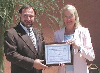 Mary Manning, reporter with the Las Vegas Sun, awarded Nevada Earthquake Safety Council Award for Excellence