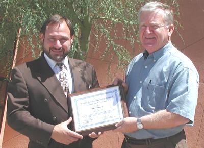 Jim O'Donnell awarded Nevada Earthquake Safety Council Award for Excellence